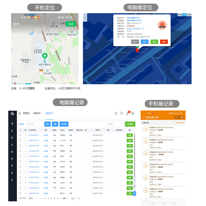 4G(Cat.1)一键报警器无线紧急求助按钮智能报警网关SOS-C03